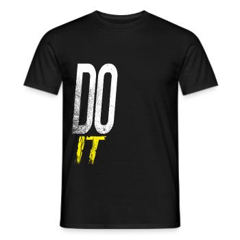 Do it - T-shirt homme - noir - Devant - AI Model Male 178 light (178cm)