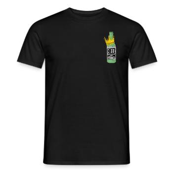 Female Herrentag - Männer T-Shirt - Schwarz - Vorne - AI Model Male 178 light (178cm)