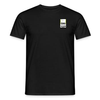 Flughafen Reise Etikett Aufkleber Dresden DRS - Männer T-Shirt - Schwarz - Vorne - AI Model Male 178 light (178cm)