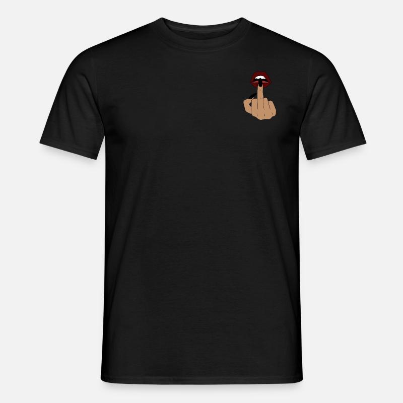 Mund - Männer T-Shirt - Schwarz