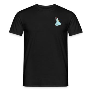 Möwe mit Pudelmütze - Männer T-Shirt - Schwarz - Vorne - AI Model Male 178 light (178cm)