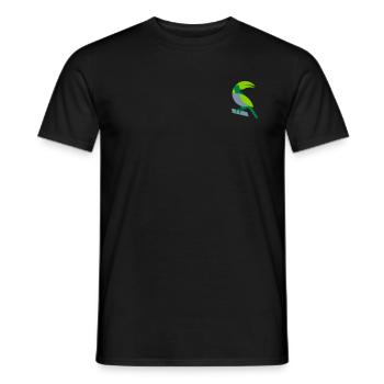 Geometric toucan - Men's T-Shirt - black - Front - AI Model Male 178 light (178cm)