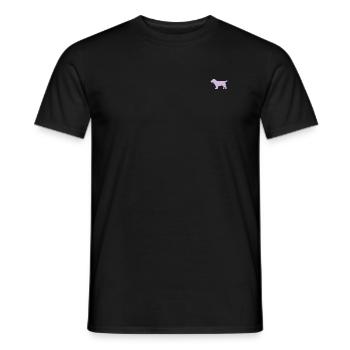 Cocker Spaniel Hund – light berry - Männer T-Shirt - Schwarz - Vorne - AI Model Male 178 light (178cm)
