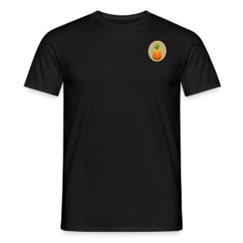 Ananas Logo - Männer T-Shirt - Schwarz - Vorne - AI Model Male 178 light (178cm)