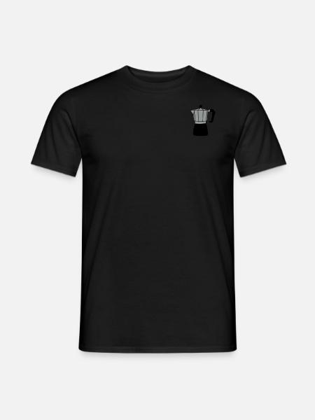 Kaffee - Männer T-Shirt - Schwarz
