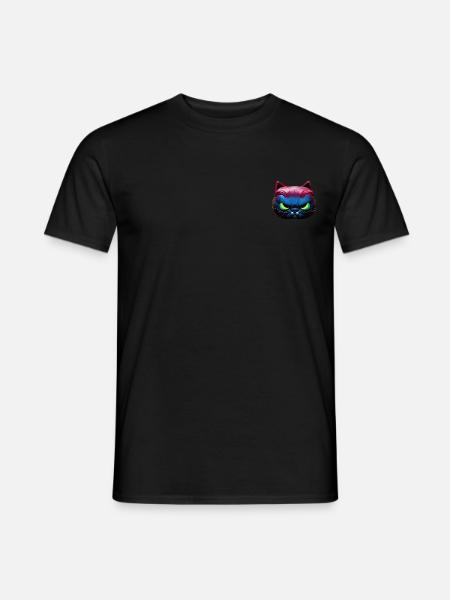 Magical angry cat face! - Men's T-Shirt - black
