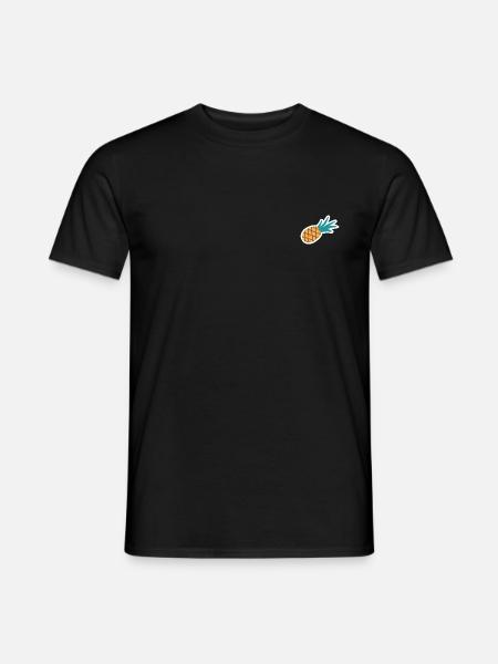 Ananas - Männer T-Shirt - Schwarz