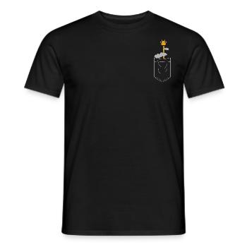 Breast pocket - Men's T-Shirt - black - Front - AI Model Male 178 light (178cm)