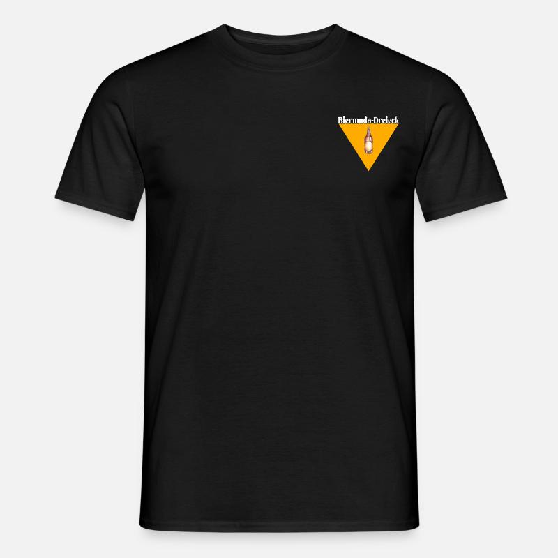 Biermuda Dreieck - Männer T-Shirt - Schwarz