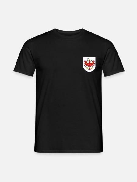 Wappen mit Tiroler Adler - Männer T-Shirt - Schwarz