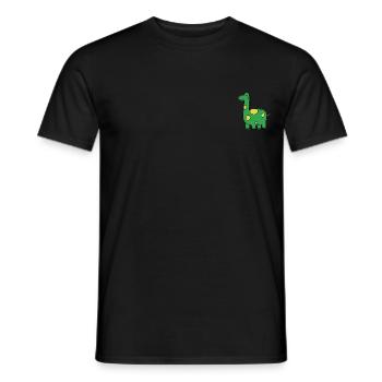 Illustration de dinosaure - T-shirt homme - noir - Devant - AI Model Male 178 light (178cm)