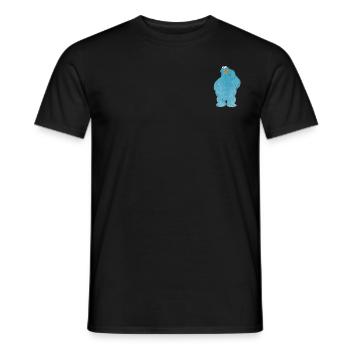 5 Rue Sésame Macaron Grignote petit - T-shirt homme - noir - Devant - AI Model Male 178 light (178cm)