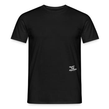 trust in the process - Männer T-Shirt - Schwarz - Vorne - AI Model Male 178 light (178cm)
