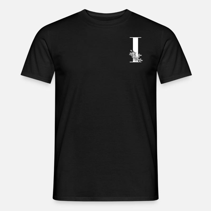 Buchstabe I - Männer T-Shirt - Schwarz