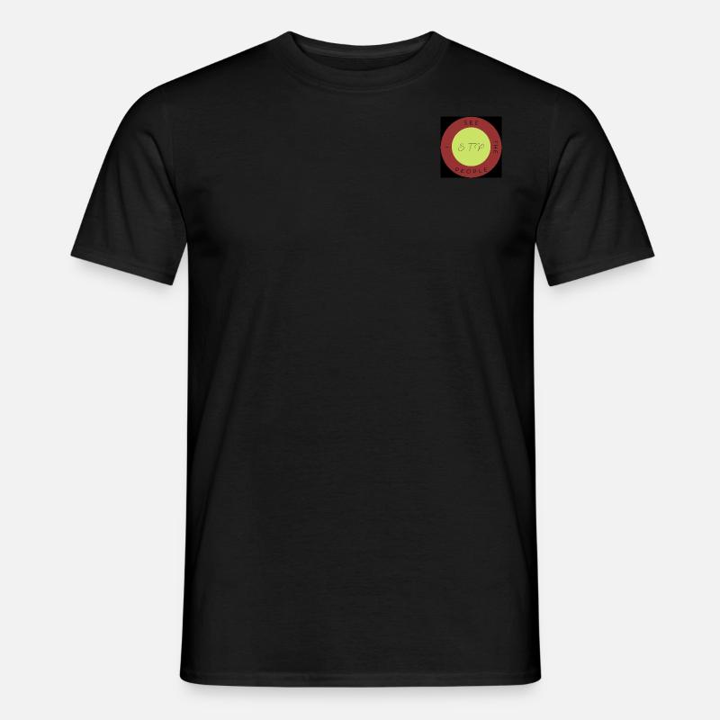 S. T. P. See the People Design by Bubbledesigns - Männer T-Shirt - Schwarz