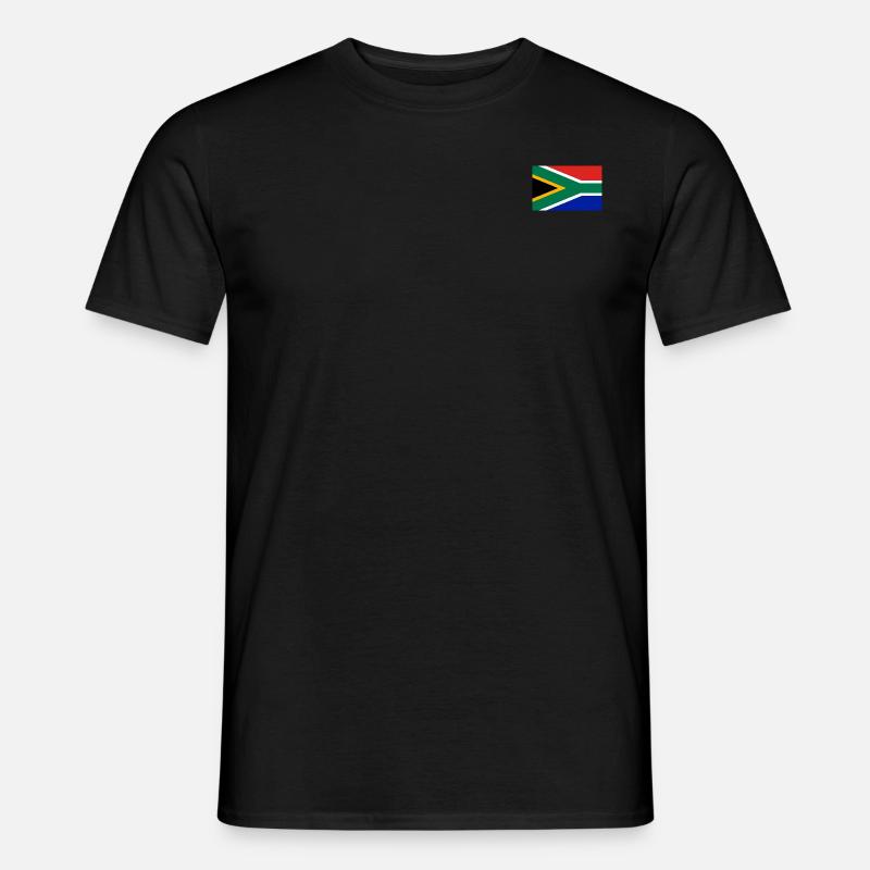 Südafrika Flagge - Männer T-Shirt - Schwarz