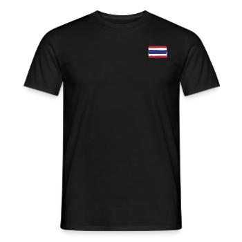 Thailand flag used look - Men's T-Shirt - black - Front - AI Model Male 178 light (178cm)