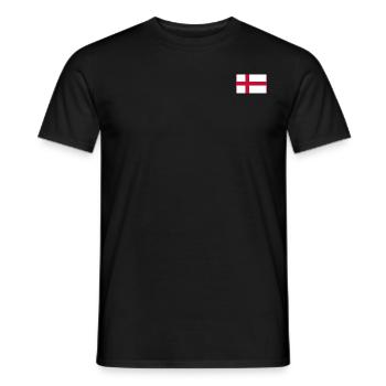 England Flag - Men's T-Shirt - black - Front - AI Model Male 178 light (178cm)