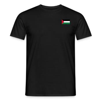 Palästina Fahne - Männer T-Shirt - Schwarz - Vorne - AI Model Male 178 light (178cm)