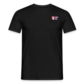 Kanada Thailand Flagge Herz - Männer T-Shirt - Schwarz - Vorne - AI Model Male 178 light (178cm)