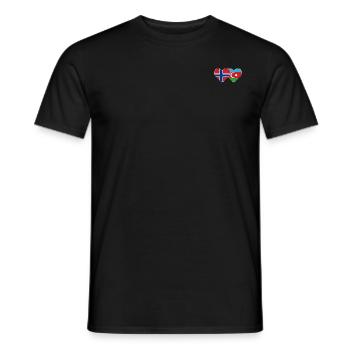 Norvège Drapeau azerbaïdjanais - T-shirt homme - noir - Devant - AI Model Male 178 light (178cm)