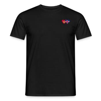 Montenegro Island Flagge - Männer T-Shirt - Schwarz - Vorne - AI Model Male 178 light (178cm)