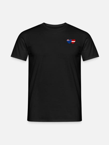 Neuseeland Lettland Flagge - Männer T-Shirt - Schwarz