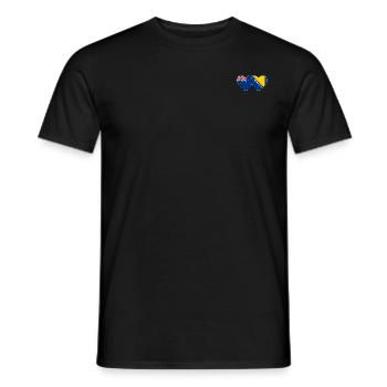 Neuseeland Bosnien Flagge - Männer T-Shirt - Schwarz - Vorne - AI Model Male 178 light (178cm)