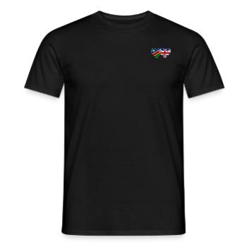 Namibia Großbritannien Flagge Herz - Männer T-Shirt - Schwarz - Vorne - AI Model Male 178 light (178cm)