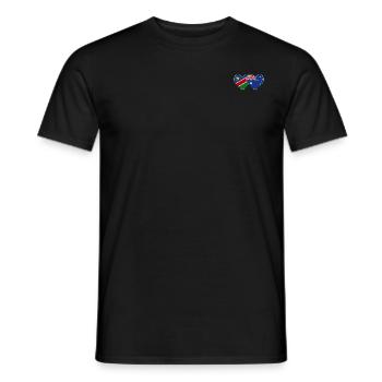 Tunesien Australien Flagge Herz - Männer T-Shirt - Schwarz - Vorne - AI Model Male 178 light (178cm)