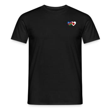 Namibia Japan Flagge Herz - Männer T-Shirt - Schwarz - Vorne - AI Model Male 178 light (178cm)