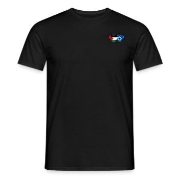 Palestine Nazar drapeau coeur - T-shirt homme - noir - Devant - AI Model Male 178 light (178cm)