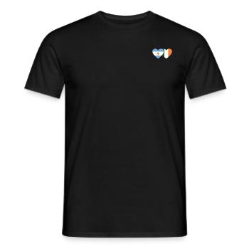 Drapeau de l’Argentine Irlande - T-shirt homme - noir - Devant - AI Model Male 178 light (178cm)
