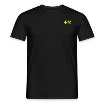 Schweden Jamaika Flagge Herz - Männer T-Shirt - Schwarz - Vorne - AI Model Male 178 light (178cm)
