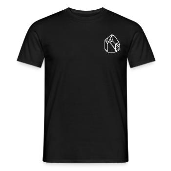 Edelstein Kristall kleines Motiv Geschenk Idee - Männer T-Shirt - Schwarz - Vorne - AI Model Male 178 light (178cm)
