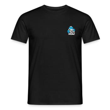 Sesamstraße Krümelmonster Om Nom Nom Klein - Männer T-Shirt - Schwarz - Vorne - AI Model Male 178 light (178cm)