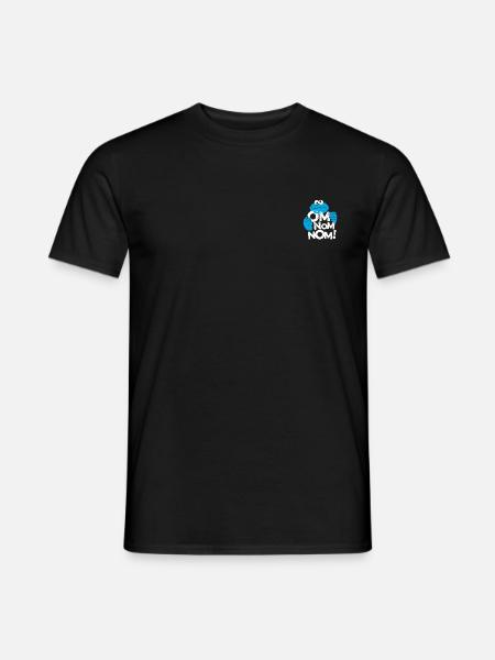 5 Rue Sésame Macaron Nom Nom petit - T-shirt homme - noir