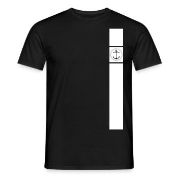 Maritime Sailor Collection Anker Moin - Men's T-Shirt - black - Front - AI Model Male 178 light (178cm)