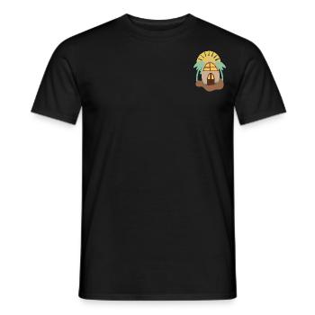 Île - T-shirt homme - noir - Devant - AI Model Male 178 light (178cm)
