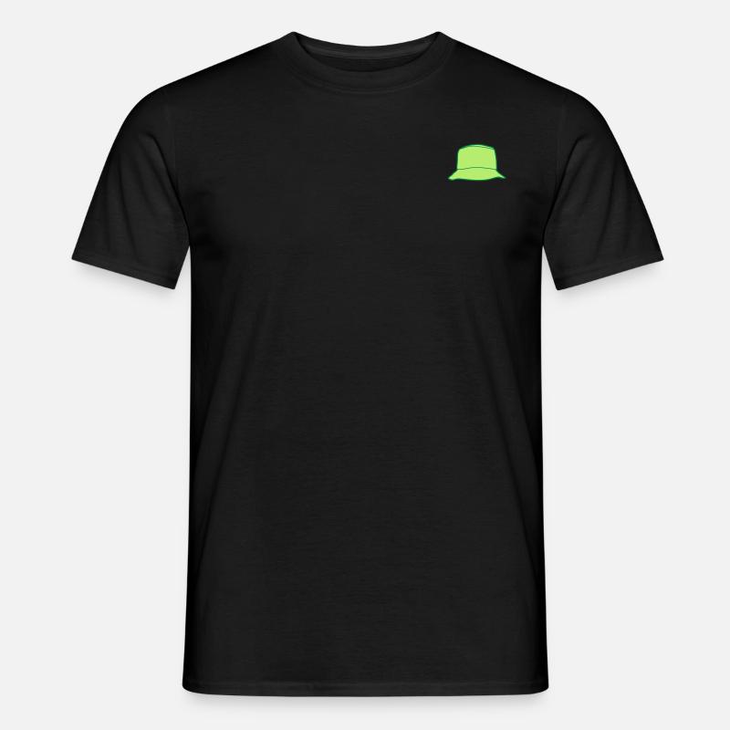 Fischerhut - Männer T-Shirt - Schwarz