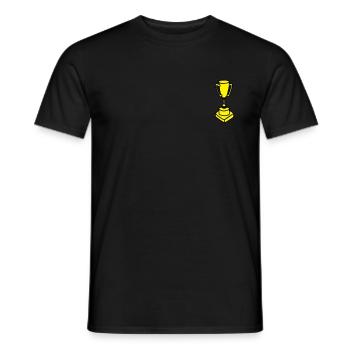 Pokal - Männer T-Shirt - Schwarz - Vorne - AI Model Male 178 light (178cm)