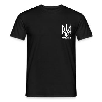Ukraine - T-shirt homme - noir - Devant - AI Model Male 178 light (178cm)