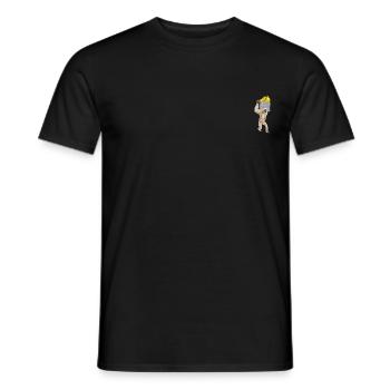 Singe Gibbon Atteignant Une Banane Dans Une Fausse Poche - T-shirt homme - noir - Devant - AI Model Male 178 light (178cm)