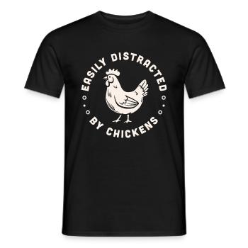 Henne Huhn Humor Lustige Bauernhoftiere - Männer T-Shirt - Schwarz - Vorne - AI Model Male 178 light (178cm)