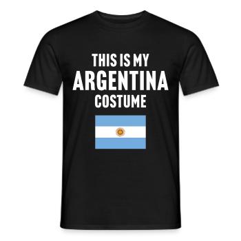 C’est mon costume d’Argentine - T-shirt homme - noir - Devant - AI Model Male 178 light (178cm)