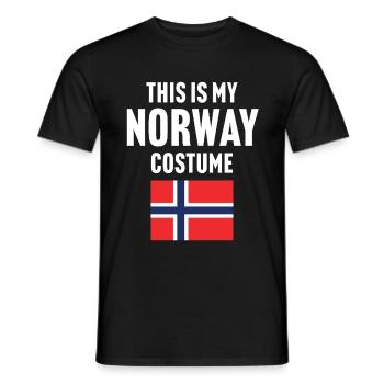 C’est mon costume de Norvège - T-shirt homme - noir - Devant - AI Model Male 178 light (178cm)