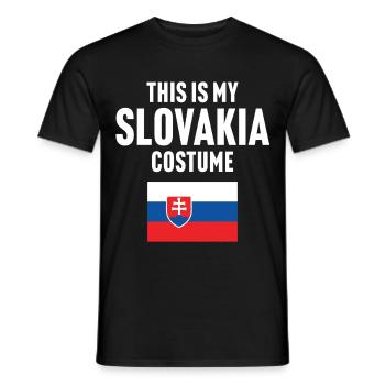 Das ist mein Slovakia Kostüm - Männer T-Shirt - Schwarz - Vorne - AI Model Male 178 light (178cm)