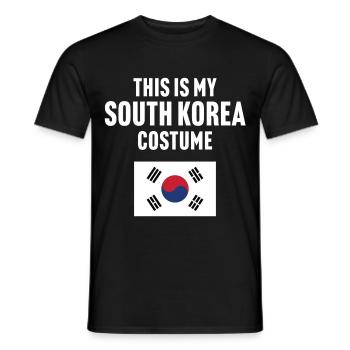 C’est mon costume de Corée du Sud - T-shirt homme - noir - Devant - AI Model Male 178 light (178cm)