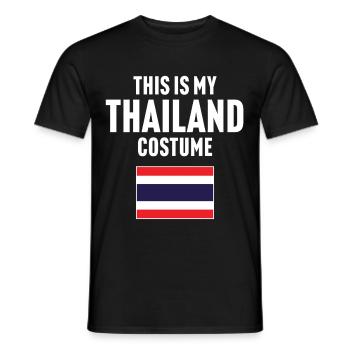 Das ist mein Thailand Kostüm - Männer T-Shirt - Schwarz - Vorne - AI Model Male 178 light (178cm)