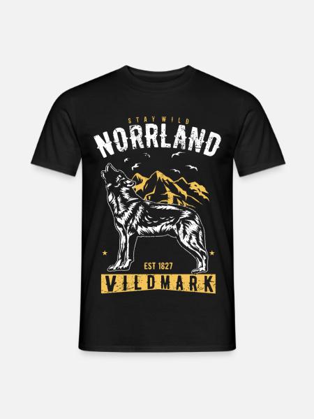 Stay Wild Norrland Vildmark - T-shirt herr - svart